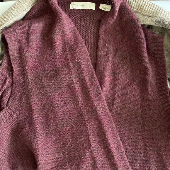 Anthropologie Sleeping On Snow Cozy Times Two sweater double layer gorgeous - Picture 12 of 16